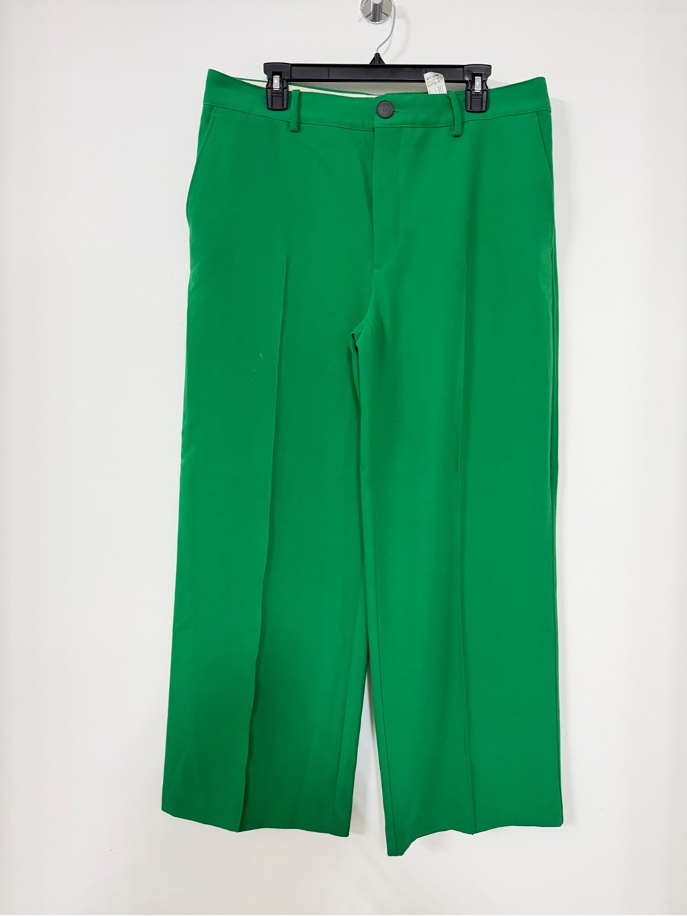 Zara Bright Green Wide-Leg Trousers